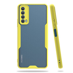 Huawei P Smart 2021 Case Zore Parfe Cover Yellow
