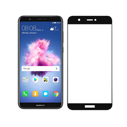 Huawei P Smart Davin 5D Cam Ekran Koruyucu Siyah