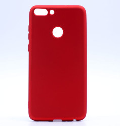 Huawei P Smart Kılıf Zore Premier Silikon Kapak Kırmızı