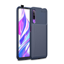 Huawei P Smart Pro 2019 Case Zore Negro Silicon Cover Navy blue