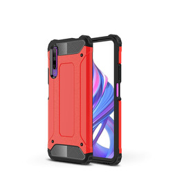 Huawei P Smart Pro 2019 Case Zore Crash Silicon Cover Red