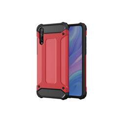 Huawei P Smart S (Y8P) Case Zore Crash Silicon Cover Red
