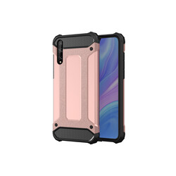 Huawei P Smart S (Y8P) Case Zore Crash Silicon Cover Rose Gold