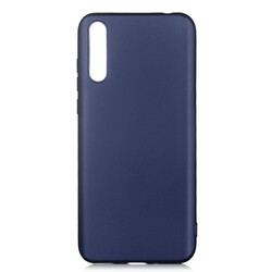 Huawei P Smart S (Y8P) Case Zore Premier Silicon Cover Navy blue