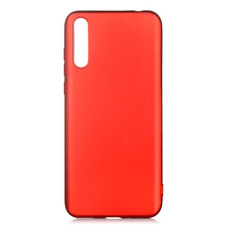 Huawei P Smart S (Y8P) Kılıf Zore Premier Silikon Kapak Kırmızı