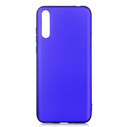Huawei P Smart S (Y8P) Kılıf Zore Premier Silikon Kapak Saks Mavi