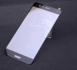 Huawei P10 Lite Zore Ekranı Tam Kaplayan Düz Cam Koruyucu Siyah
