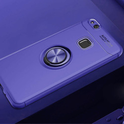 Huawei P10 Lite Kılıf Zore Ravel Silikon Kapak Mavi