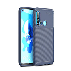 Huawei P20 Lite 2019 Case Zore Negro Silicon Cover Navy blue