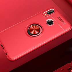 Huawei P20 Lite Kılıf Zore Ravel Silikon Kapak Kırmızı