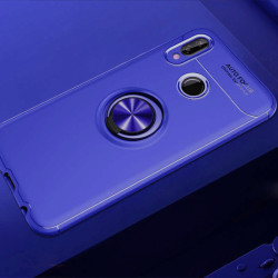 Huawei P20 Lite Kılıf Zore Ravel Silikon Kapak Mavi