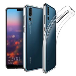 Huawei P20 Pro Case Zore Süper Silikon Cover Colorless