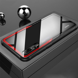 Huawei P20 Pro Kılıf Zore Craft Arka Kapak Siyah-Kırmızı