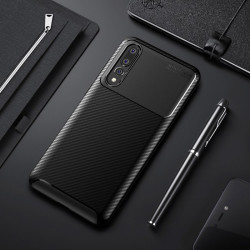Huawei P20 Pro Kılıf Zore Negro Silikon Kapak Siyah