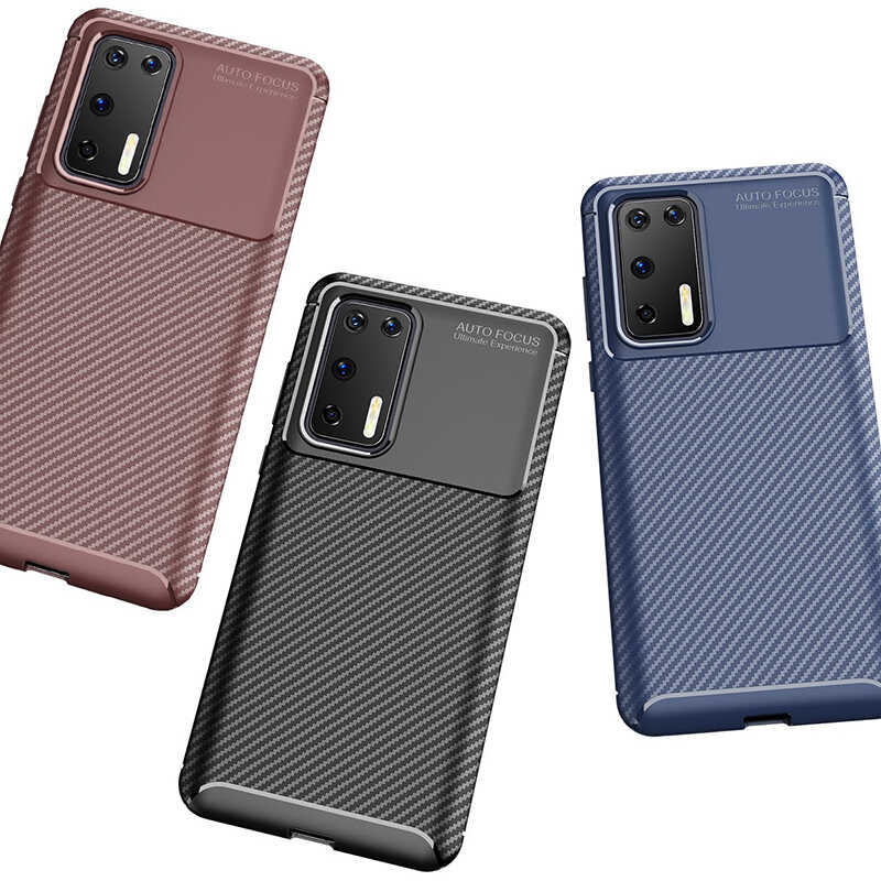 Huawei P40 Case Zore Negro Silicon Cover - 10