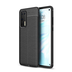 Huawei P40 Case Zore Niss Silicon Cover Black