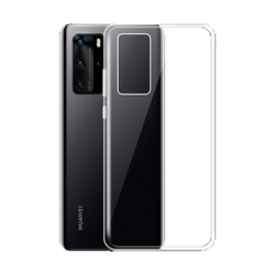 Huawei P40 Case Zore Süper Silikon Cover Colorless