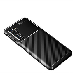 Huawei P40 Lite 5G Case Zore Negro Silicon Cover Black
