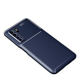 Huawei P40 Lite 5G Case Zore Negro Silicon Cover Navy blue