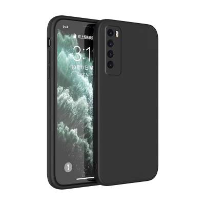 Huawei P40 Lite 5G Case Zore Premier Silicone Cover Black