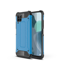 Huawei P40 Lite Case Zore Crash Silicon Cover Blue