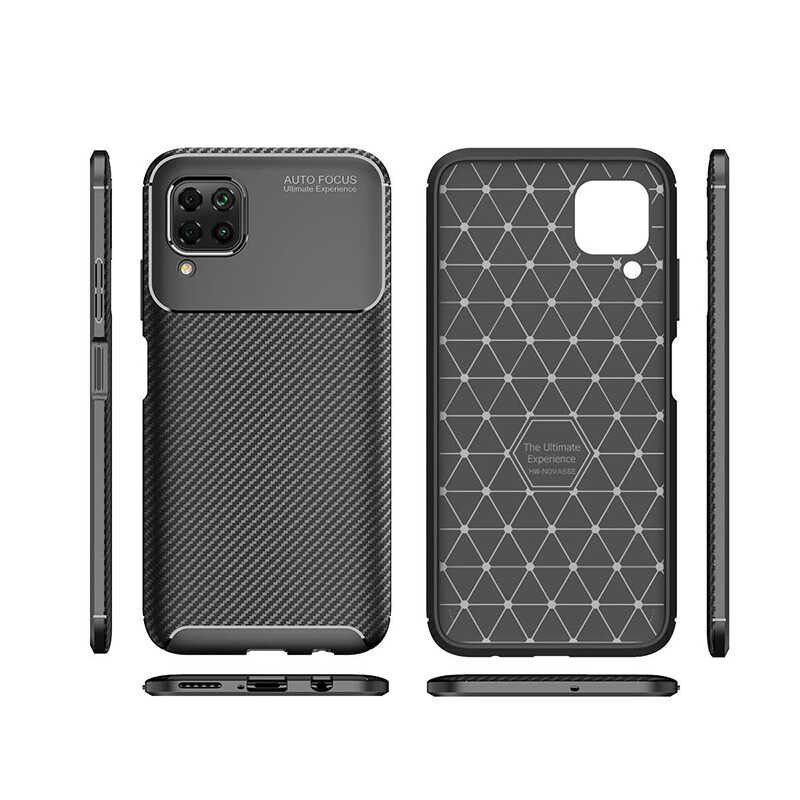 Huawei P40 Lite Case Zore Negro Silicon Cover - 9