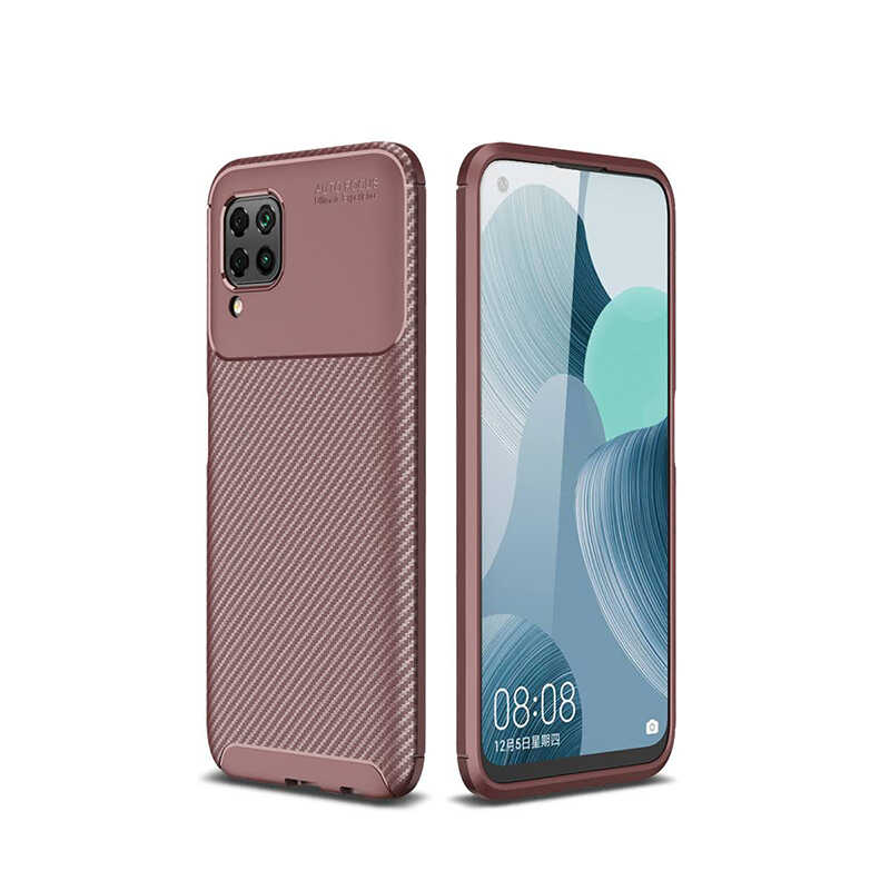 Huawei P40 Lite Case Zore Negro Silicon Cover - 13