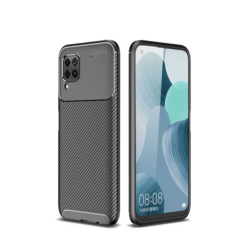 Huawei P40 Lite Case Zore Negro Silicon Cover - 10