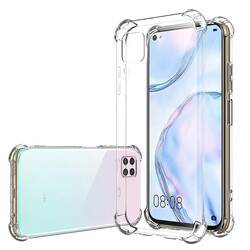 Huawei P40 Lite Case Zore Nitro Anti Shock Silicon Colorless