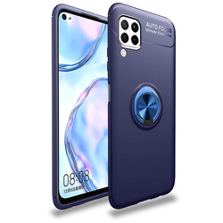 Huawei P40 Lite Case Zore Ravel Silicon Cover Blue