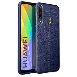 Huawei P40 Lite E Case Zore Niss Silicon Cover Navy blue