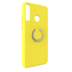 Huawei P40 Lite E Case Zore Plex Cover Yellow
