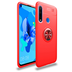 Huawei P40 Lite E Case Zore Ravel Silicon Cover Red