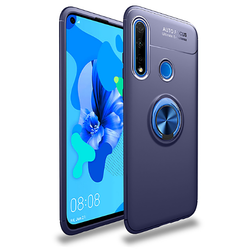 Huawei P40 Lite E Case Zore Ravel Silicon Cover Blue