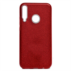 Huawei P40 Lite E Case Zore Shining Silicon Red