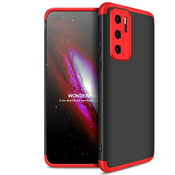 Huawei P40 Pro Case Zore Ays Cover Black-Red