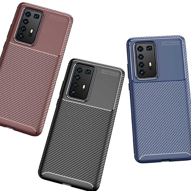 Huawei P40 Pro Case Zore Negro Silicon Cover - 10