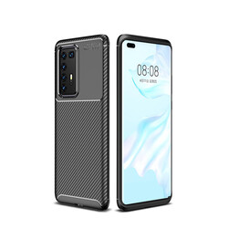Huawei P40 Pro Case Zore Negro Silicon Cover Black
