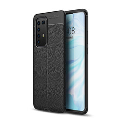 Huawei P40 Pro Case Zore Niss Silicon Cover Black