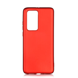 Huawei P40 Pro Case Zore Premier Silicon Cover Red