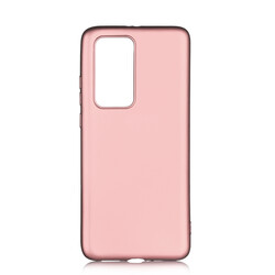 Huawei P40 Pro Case Zore Premier Silicon Cover Rose Gold