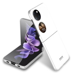 Huawei P50 Pocket Case Zore Hard Kıpta Cover White