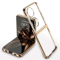 Huawei P50 Pocket Case Zore Kıpta Cover Gold