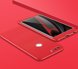 Huawei P9 Lite 2017 Kılıf Zore Ays Kapak Kırmızı