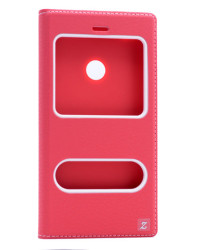 Huawei P9 Lite Kılıf Zore Dolce Kapaklı Kılıf Kırmızı