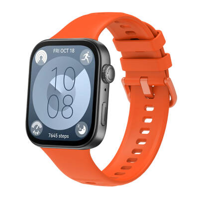 Huawei Watch Fit 3 Band Series Classic Band Silicone Strap Strap Orange