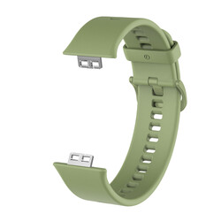 Huawei Watch Fit KRD-43 Silikon Kordon Açık Yeşil