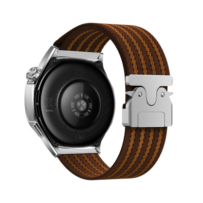 Huawei Watch GT 3 42mm Zore KRD-133 22mm Nylon Fabric Mesh Braided Band Brown