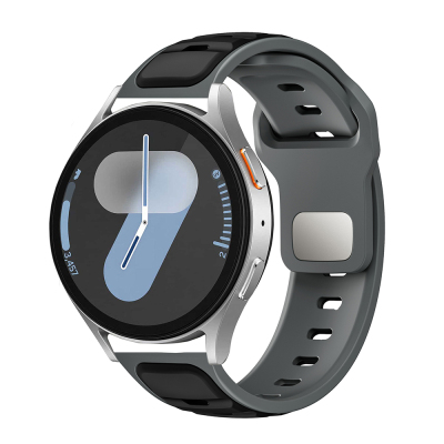 Huawei Watch GT 3 42mm Zore KRD-135 22mm Silicone Band Strap Strap Gri-Siyah