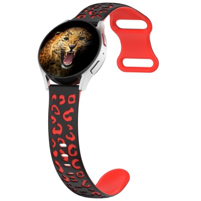 Huawei Watch GT 3 42mm Zore KRD-140 20mm Silikon Kordon Strap Kayış Siyah-Kırmızı